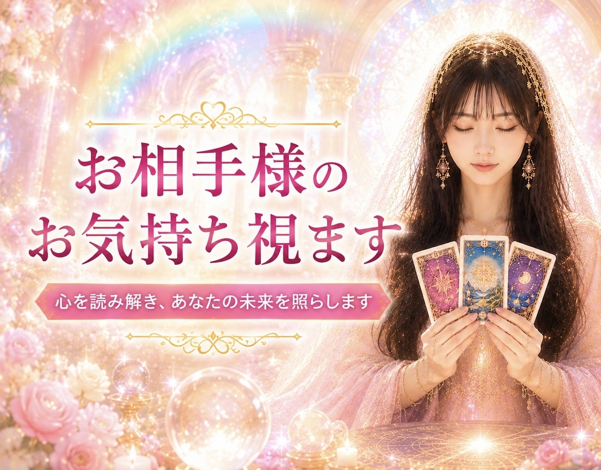 霊感霊視でお相手様の気持ちを視えたままお伝えします 復縁/不倫/複雑恋愛/音信不通/片想い/推し/曖昧な関係など イメージ1