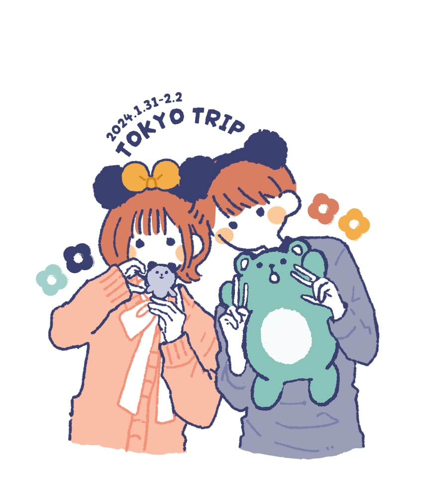 ゆるくて可愛い似顔絵イラストを描きます 思い出をイラストにして残したい友人・カップルにオススメ イメージ6