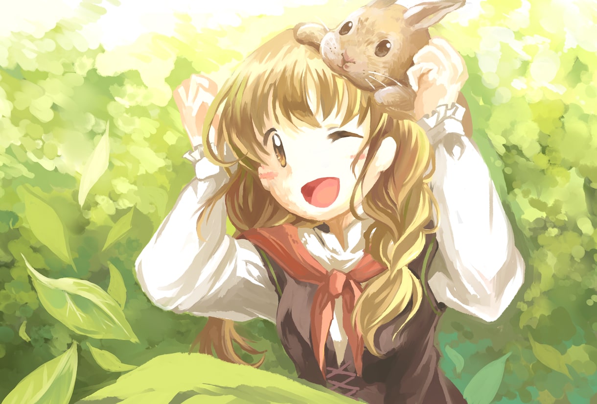 動物+人物のイラストを制作します ペットのイラスト、TRPGイラストなどにおすすめです イメージ1