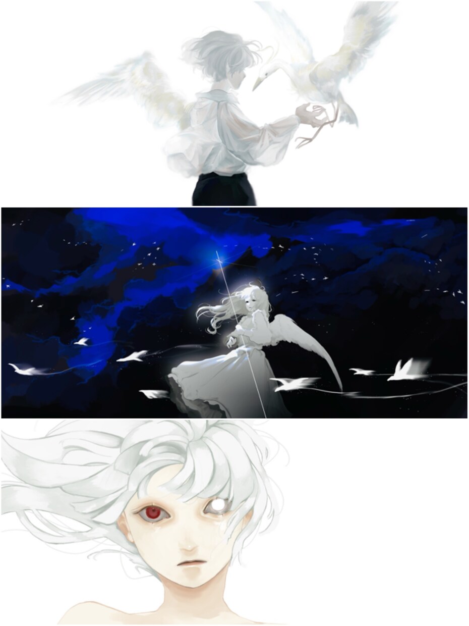 本の表紙お描きします ダークで不穏で少し不気味だけど美しさもある絵画のように イメージ5