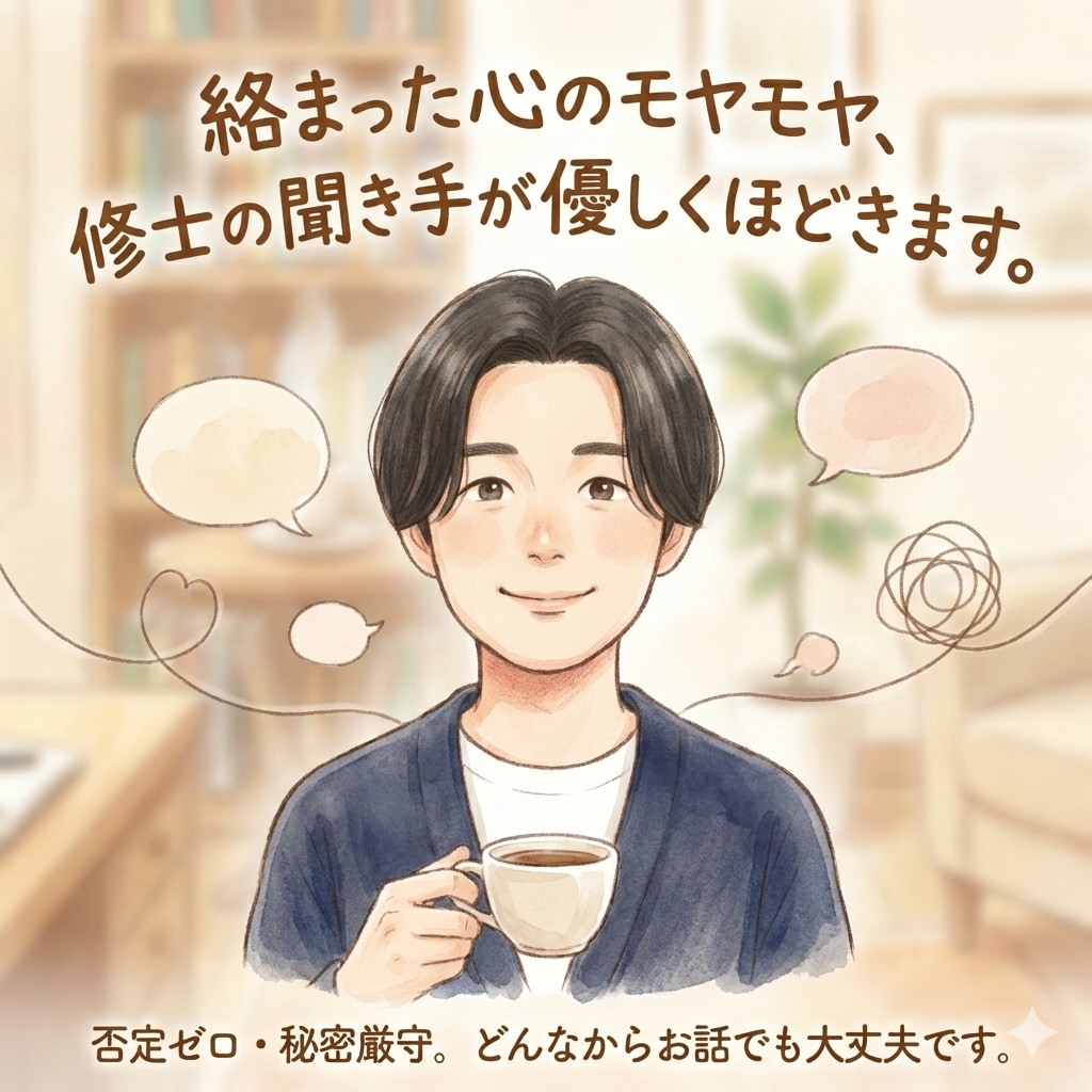 教員免許持ちの聞き手があなたの心に寄り添います 数々の本音を受け止めてきた経験から寄り添い傾聴します イメージ1