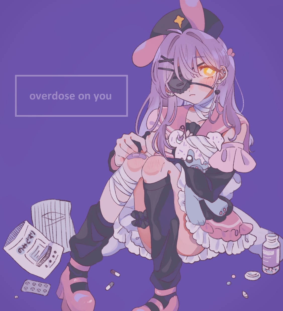 かわいい・ふわふわな雰囲気のイラスト作成します 歌ってみた用、Vtuberの方にオススメ！ イメージ8