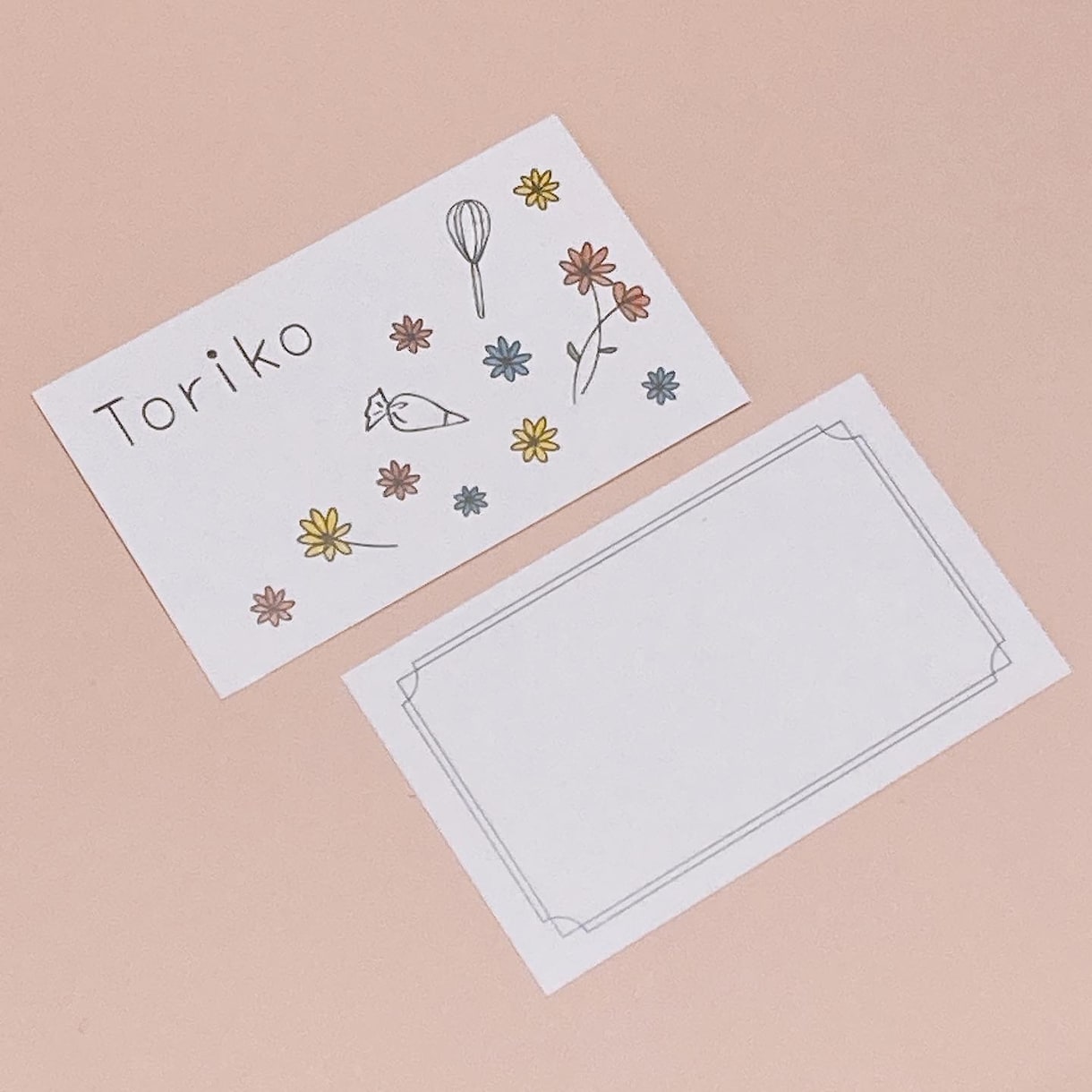 デザイン～印刷◎シンプルでおしゃれに名刺作成します おしゃれで大人可愛い名刺♡お手頃価格で起業をお手伝い！ イメージ7