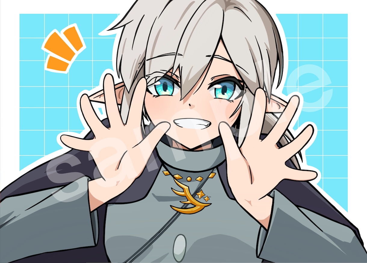 アニメ塗りのポップなイラスト描きます 可愛いをスピーディーに！をモットーに大切に描きます！ イメージ1