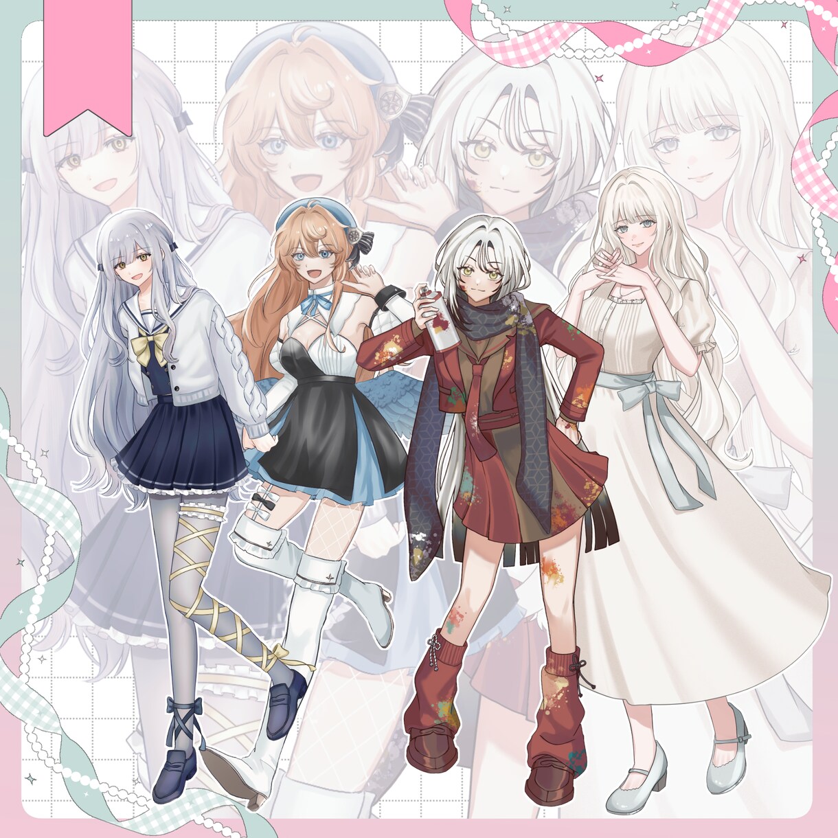 最短7日納品！全身立ち絵制作します TRPG・配信・動画・歌ってみたなどの立ち絵を制作いたします イメージ3