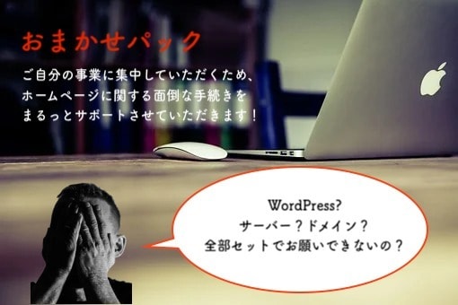 全部お任せしたいあなたへ：ホームページ制作します WordPress？ドメイン？サーバー？全てをサポートします イメージ2