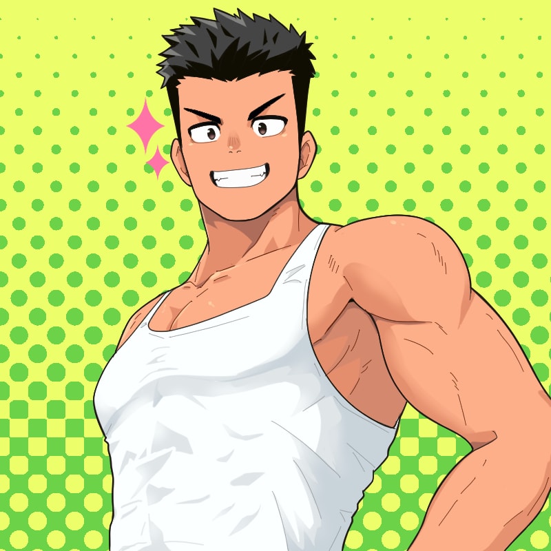 筋肉質！マッチョ！なキャラクター描きます アイコンや観賞用！筋肉フェチな方にオススメ！！ イメージ2