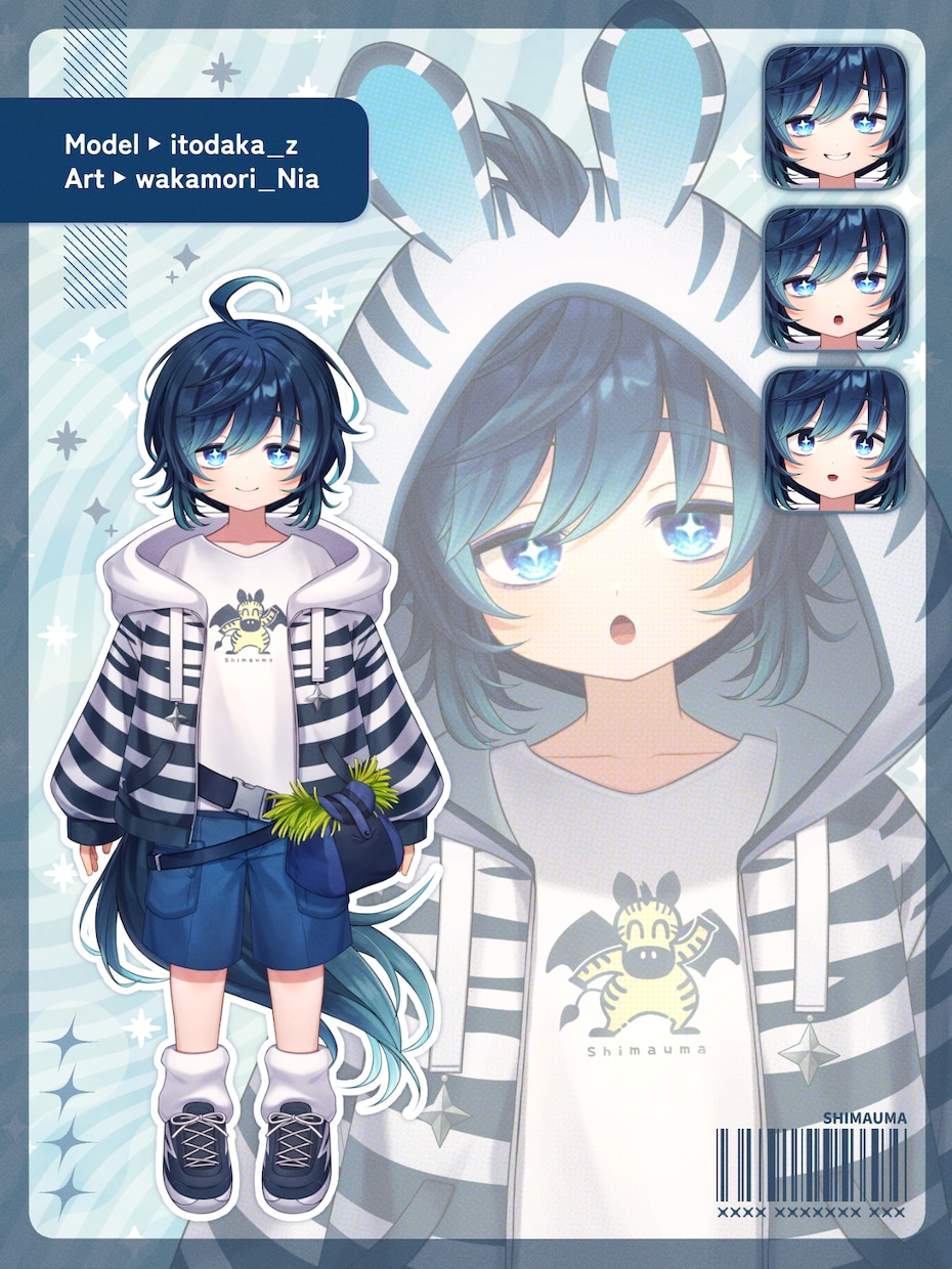 Vtuberさん向けのかわいい2Dモデル制作します モデリング、イラスト、パーツ分けのみの制作も対応可能です♪ イメージ6