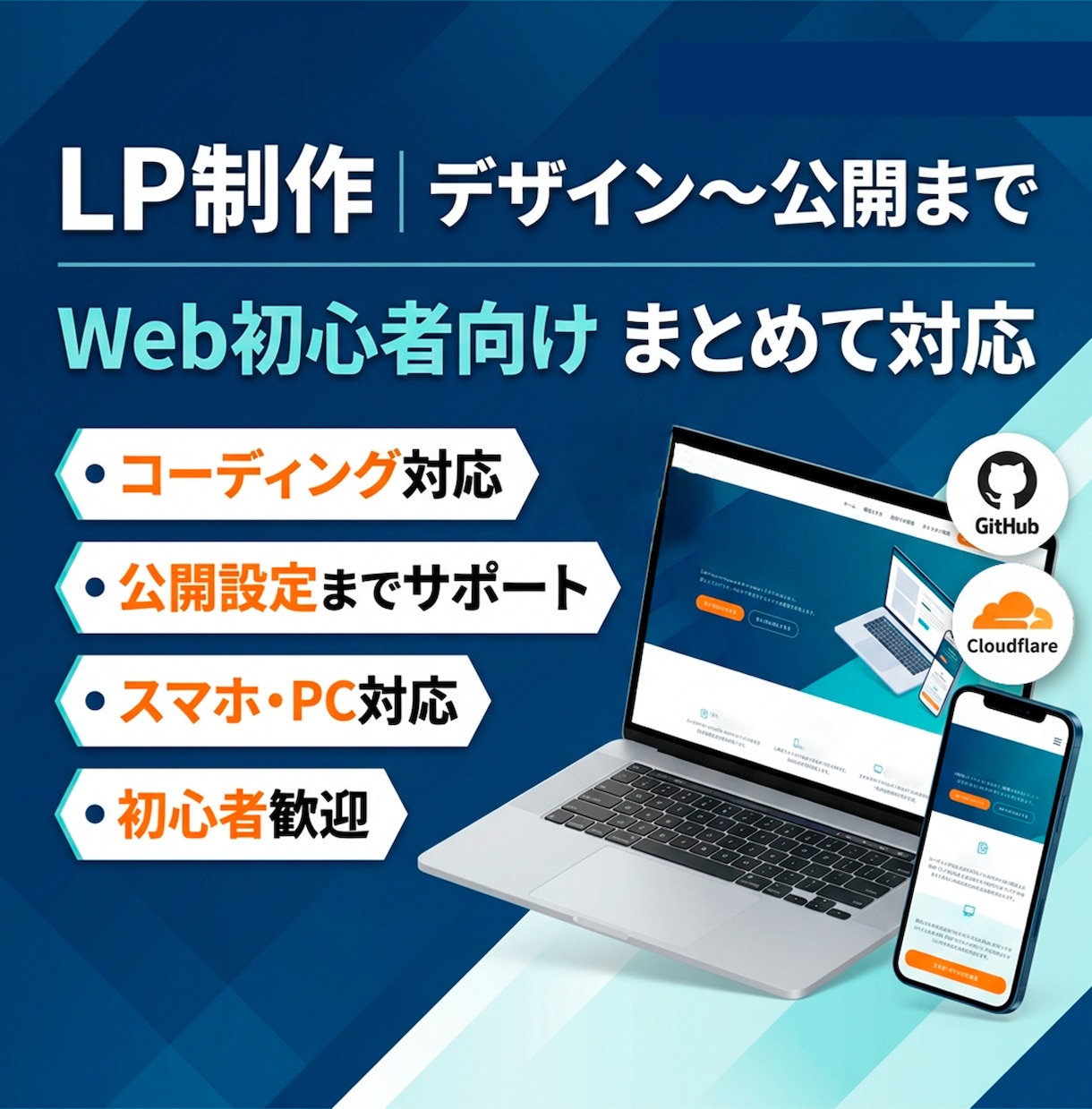 月々の固定費ゼロで持てる、集客用LPを制作します Web初心者向け｜LP制作から公開までまとめてサポートします イメージ1