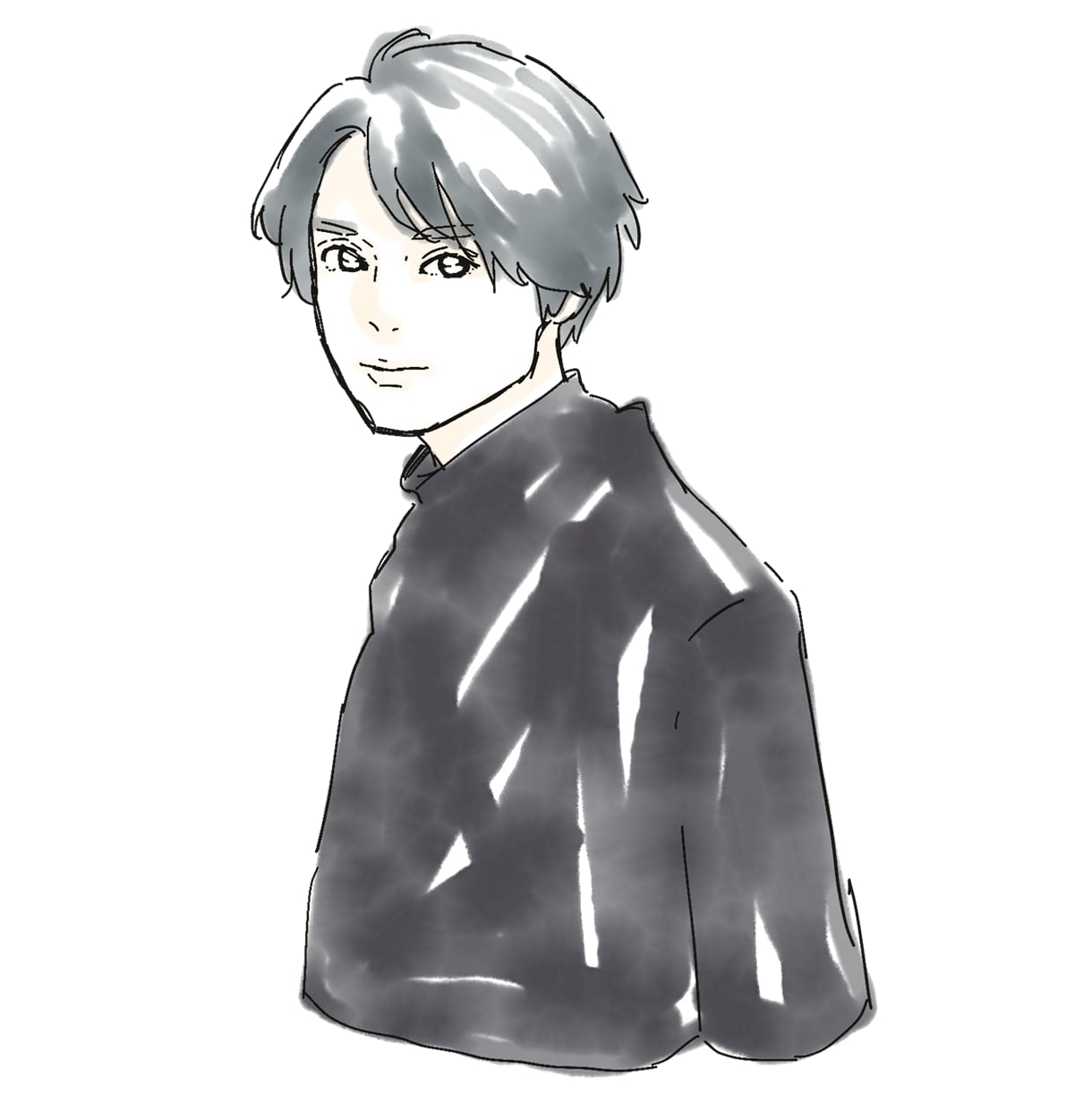 印象UP!おしゃれ系人物イラスト描きます ペン画＋水彩風 似顔絵OK インスタブログ動画に使える イメージ3