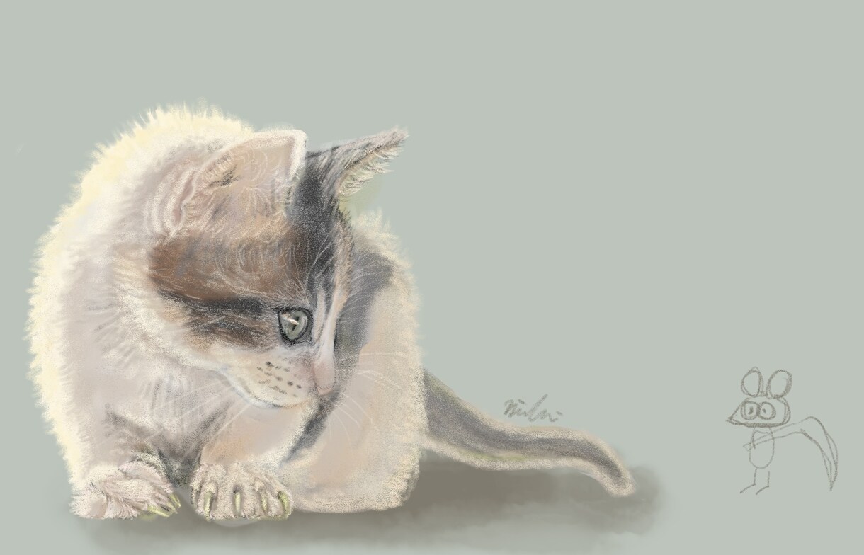 ふんわり可愛いペット似顔絵お描きします 大切な家族を“世界で1枚の宝物”に イメージ3