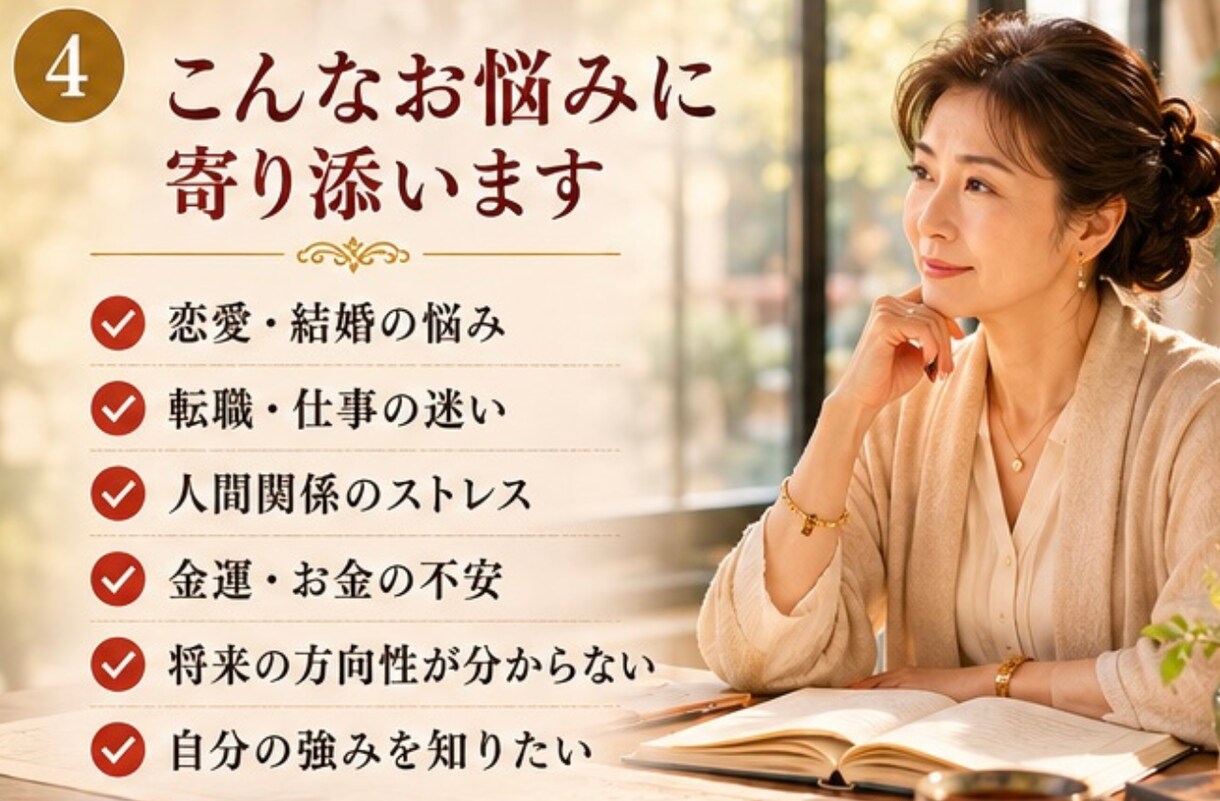 四柱推命で人生の流れを鑑定しますます 性格・適職・恋愛・金運を丁寧に鑑定 イメージ4