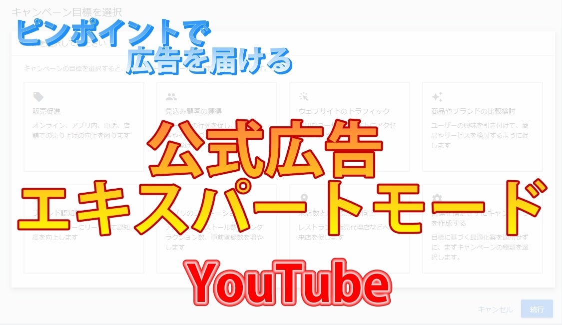 YouTube広告出稿Epモードコンサルをします ご自身で広告視聴者を選べるエキスパートモード イメージ1