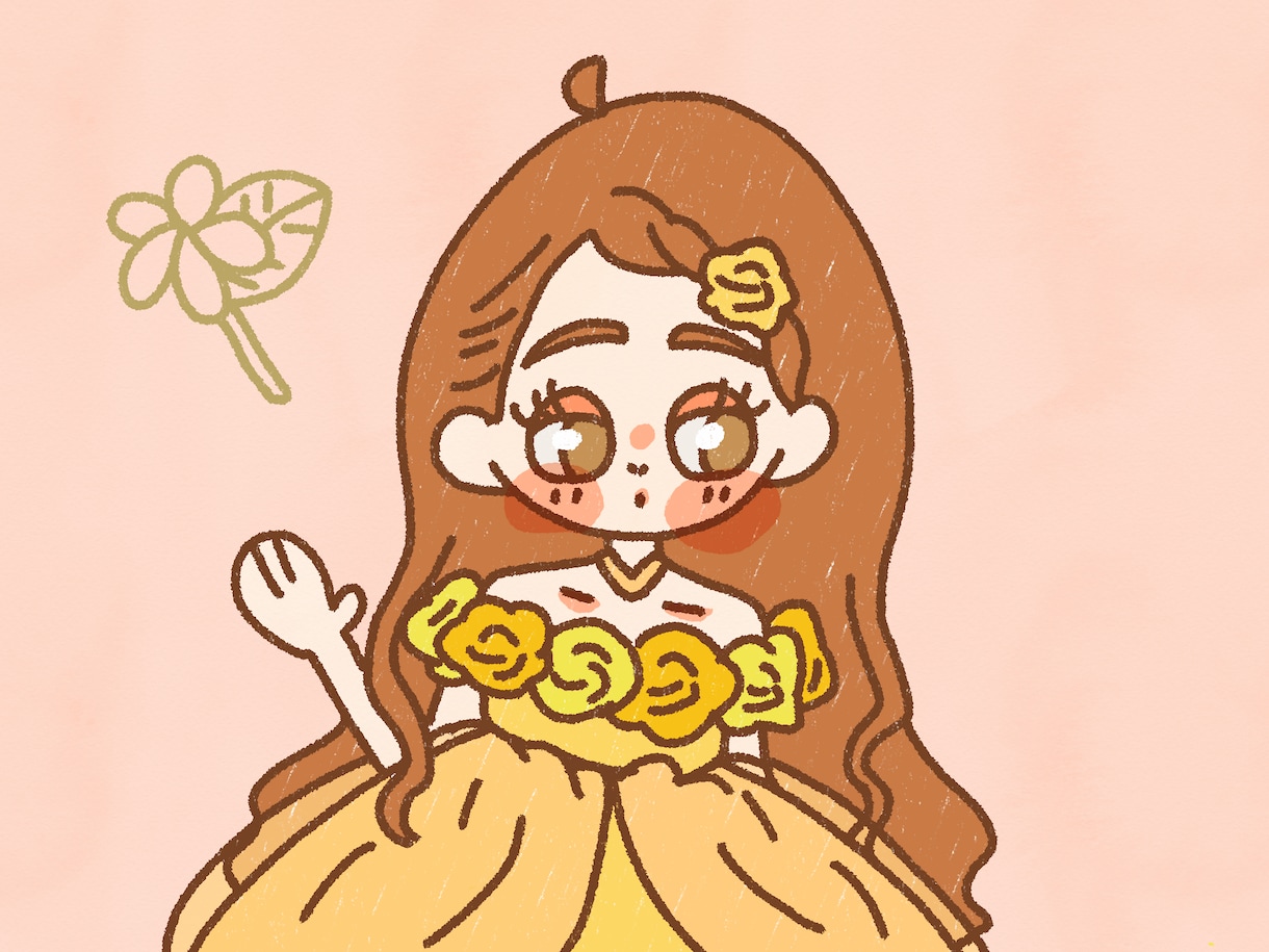 ゆるふわイラストかいてます 絵本みたいな世界観のデジタルイラストです！ イメージ2