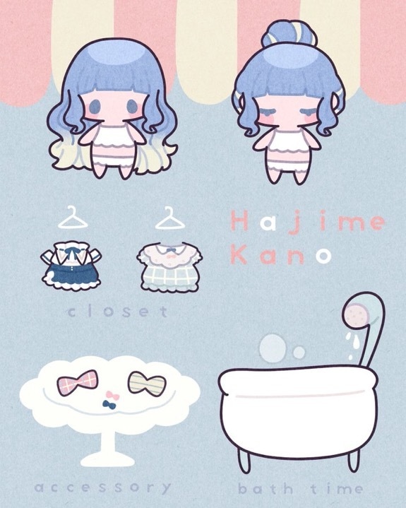 きせかえできるぬいイラスト描きます シールにしたりアクキーにしたり。 イメージ1