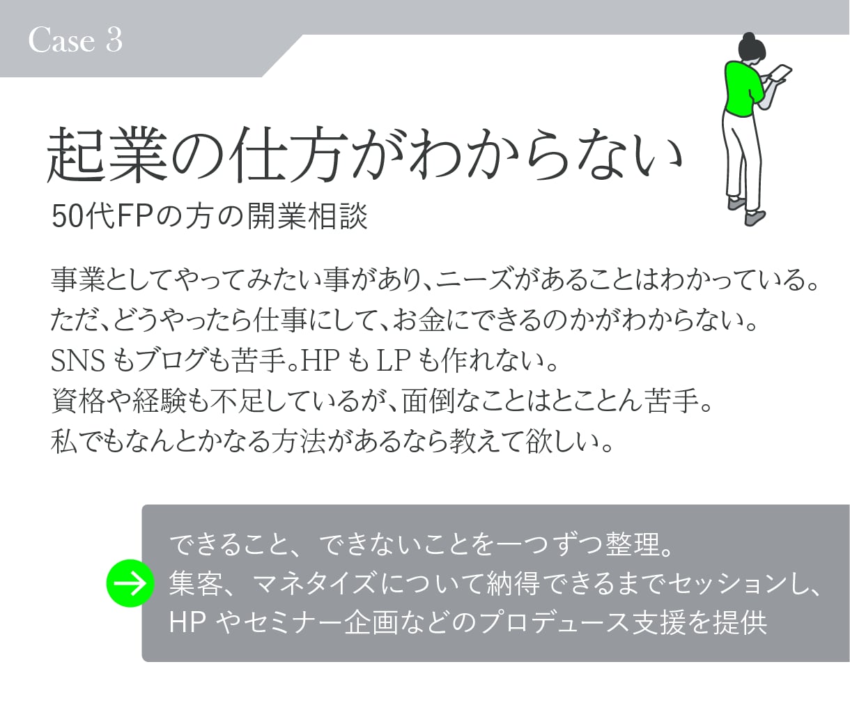 起業・開業・その他、戦略デザイナーが相談にのります 堂々巡りをやめて課題を整理。次の目標・行動を設計します イメージ7