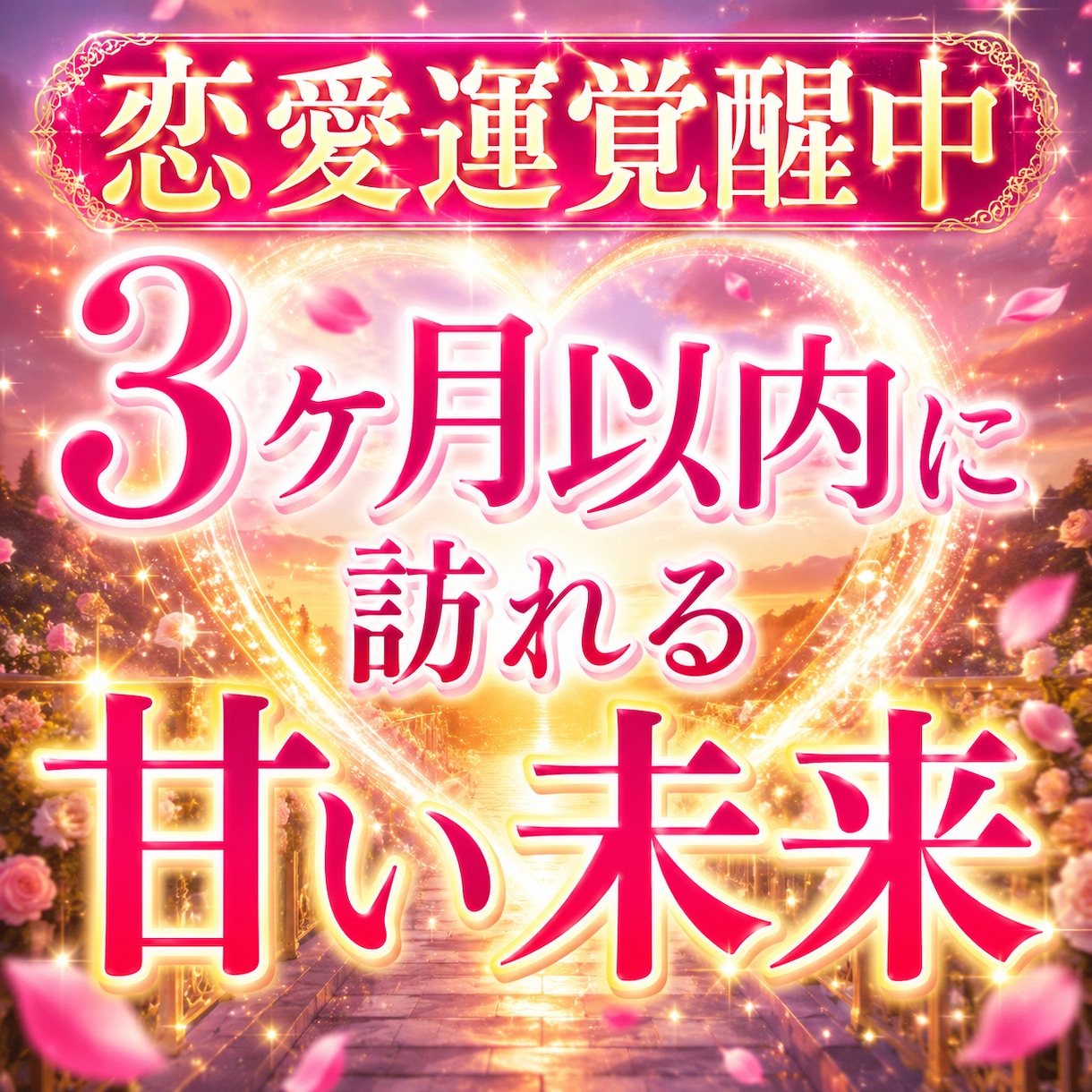 3ヶ月以内に訪れる甘い未来を徹底透視します あなたの恋が動き出す時期と未来の展開を鑑定します イメージ1