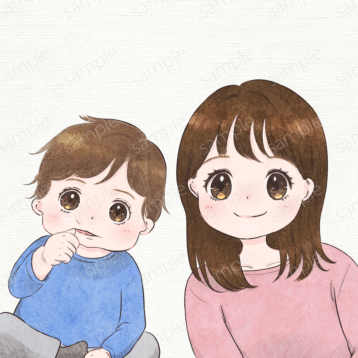 商用利用可◎可愛くて優しい人物イラスト制作致します HPや本など、新規の制作物に唯一無二の挿絵が必要な方へ イメージ10