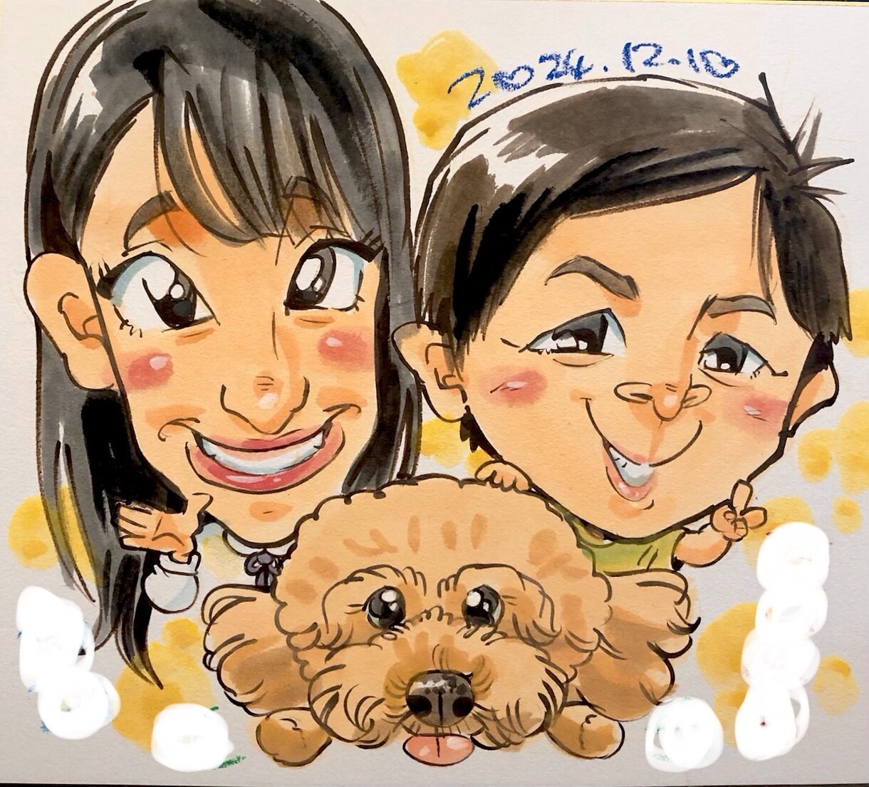 手描き似顔絵をお描きします ★★★★そっくり・可愛い・丁寧な仕上げの似顔絵★★★★ イメージ4