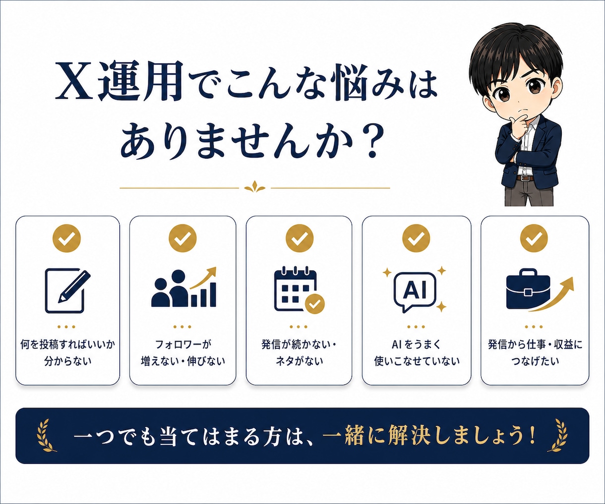 X初心者向け！7日間マンツーマンで伴走します 発信設計・AI活用・投稿添削まで対応 イメージ2