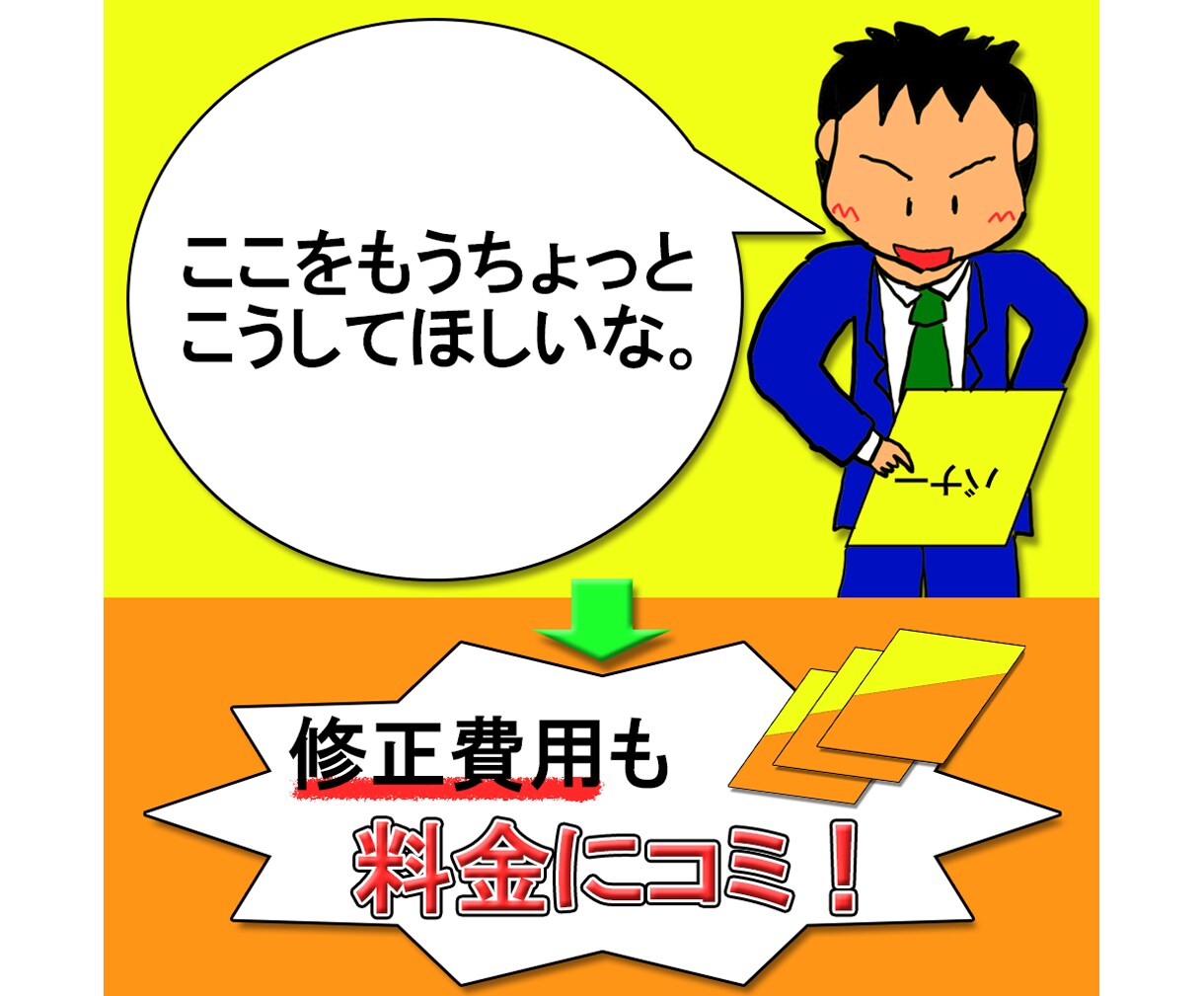 コミコミパック料金でバナー作成いたします サイズ指定、修正、挿入イラストも料金にコミ！ イメージ3