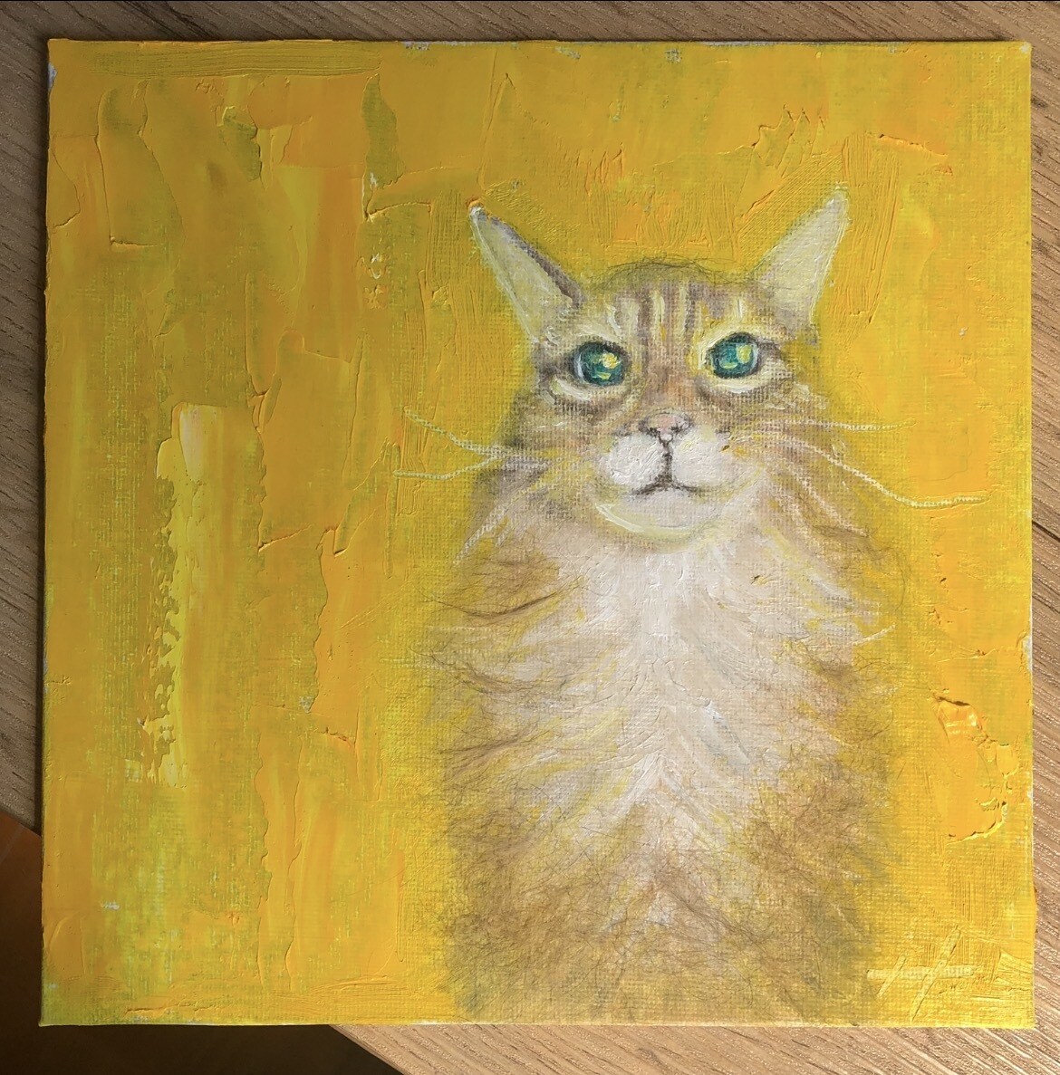 大切な犬猫の思い出を油絵に残します 毛を使い命の記憶を残す特別アート イメージ1