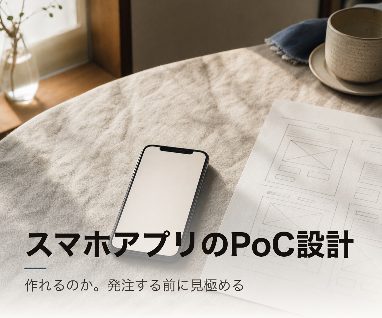 スマホアプリのPoC・技術設計書を作成します 作れるのか。発注する前に、見極めます イメージ1