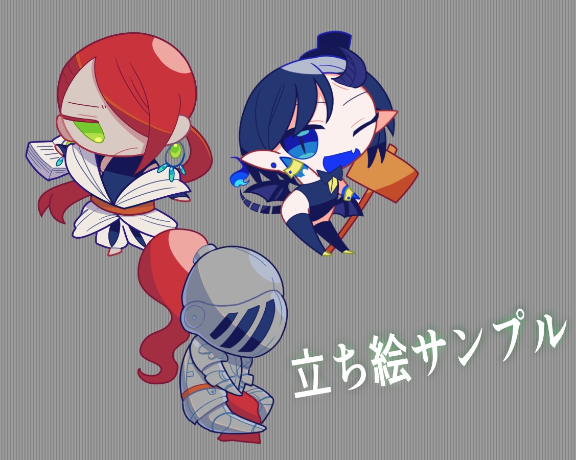 ポップな二等身イラスト描きます グッズやアイコンに向いているくっきり絵柄！ イメージ2