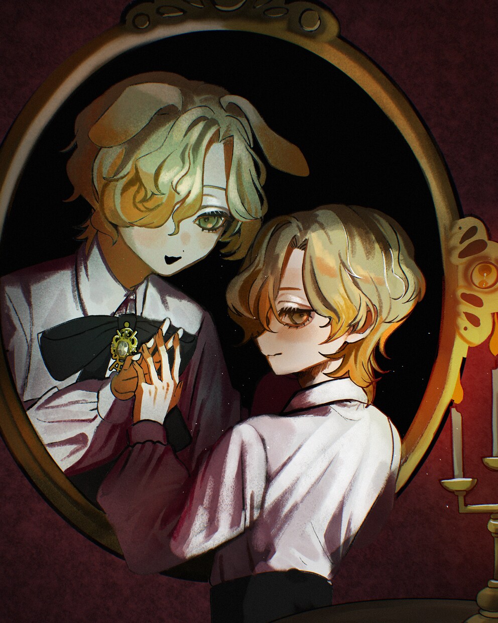仄暗い雰囲気のイラストを描きます ほんのり不穏でザラついた質感の1枚絵はいかがでしょうか？ イメージ8