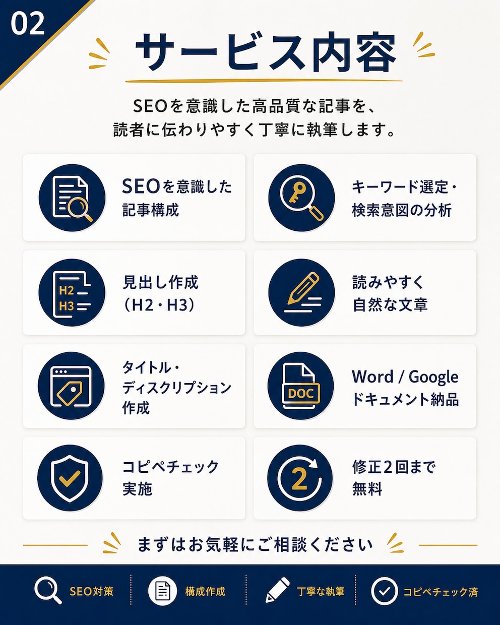 高品質！即対応！SEO対策記事を執筆します 検索上位を狙える高品質記事を丁寧に執筆します！ イメージ2