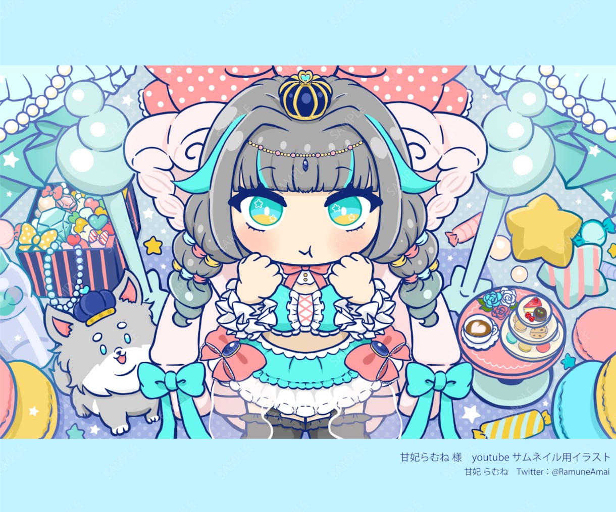 もちもちかわいいイラスト描きます CDジャケット、MV、Vtuber、プレゼント絵などなど！ イメージ8