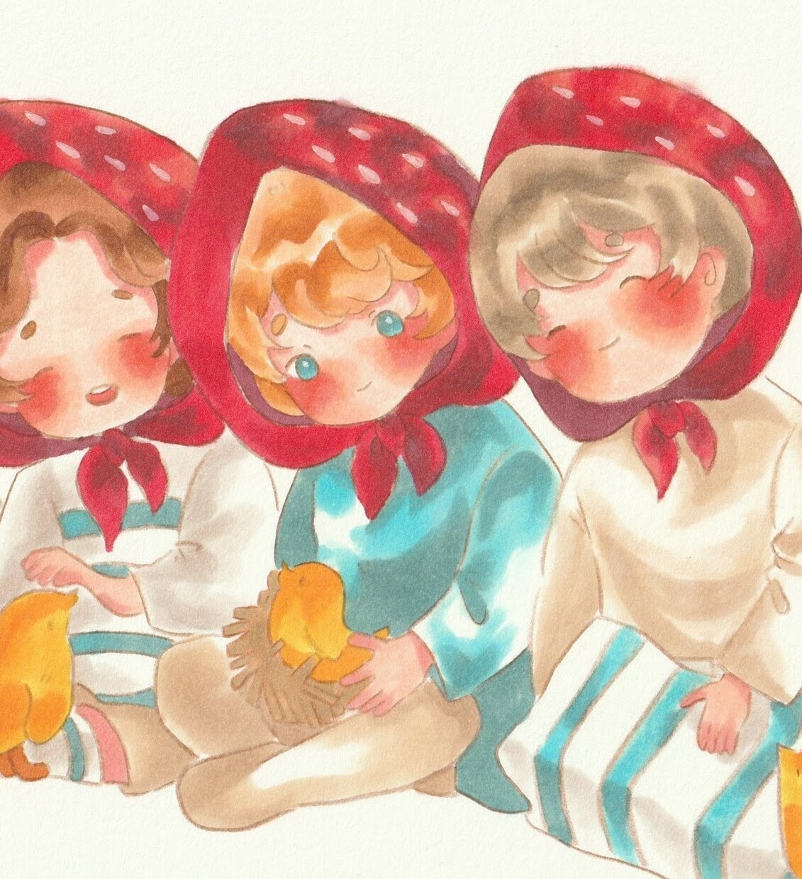 商用可|温かみのある表紙・挿絵をアナログで描きます 絵本や同人作品の挿絵・表紙、小説の挿絵・表紙など イメージ1