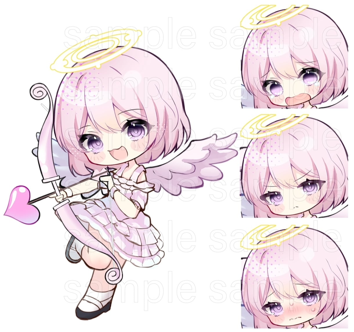 ゆめかわオーダーメイドSDイラストを制作します Vtuber様や配信者様などの活動者様向けイラストです イメージ3