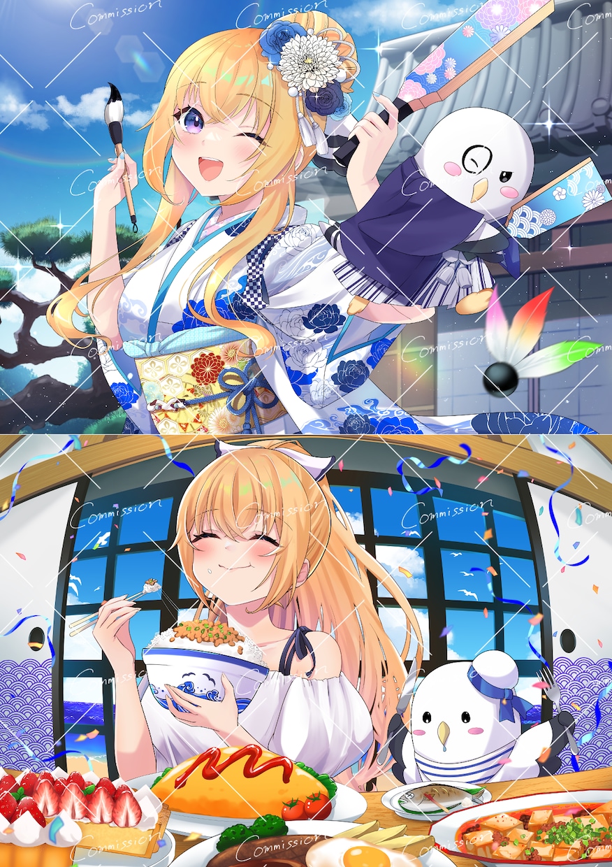 商用利用込み！立ち絵から一枚絵まで描きます (※次回10月下旬納品)注目度UP！目を引く１枚絵描きます！ イメージ4