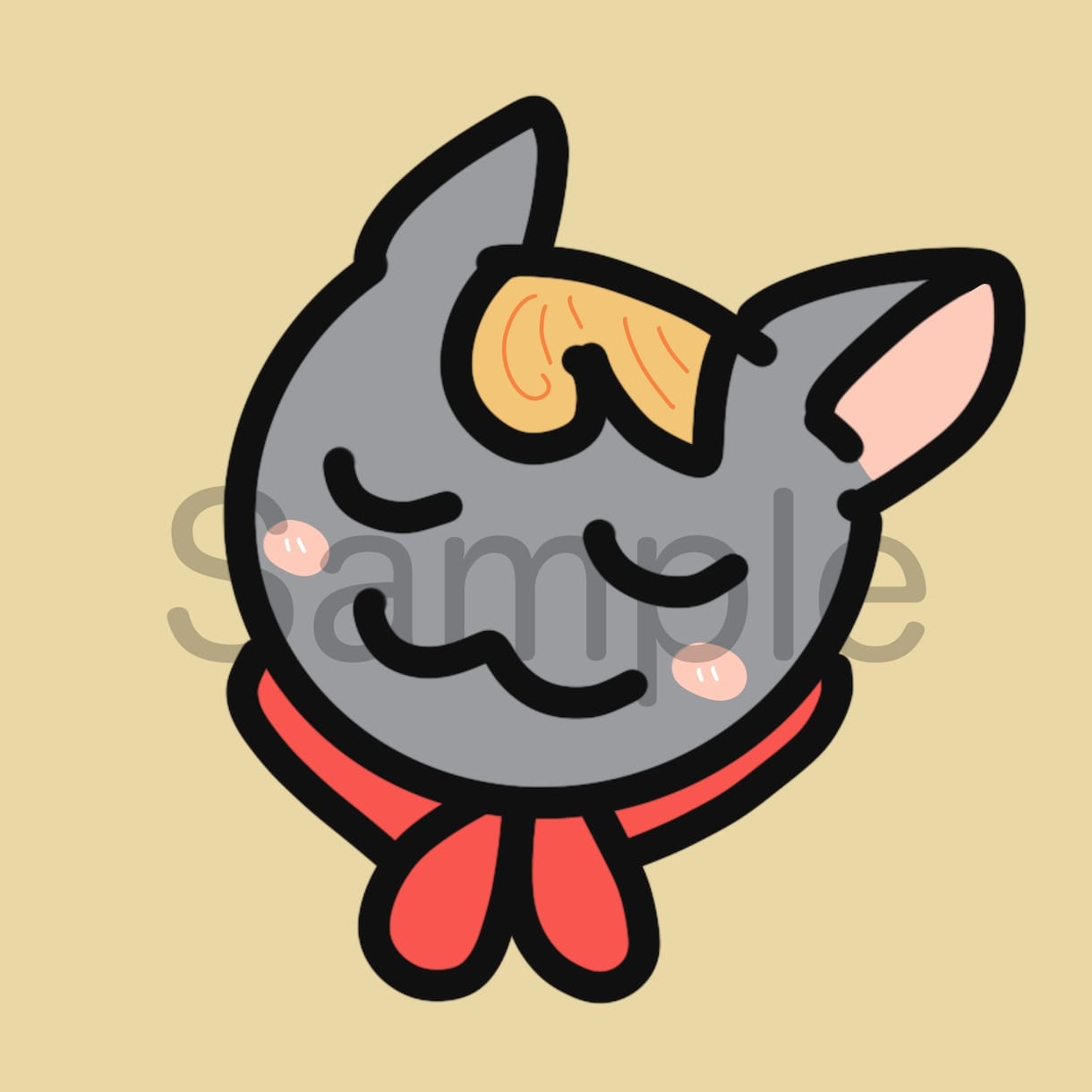 動物やペットのSNS用アイコンイラスト制作します 動物やペットをオリジナルポップでかわいいイラストに！！ イメージ2