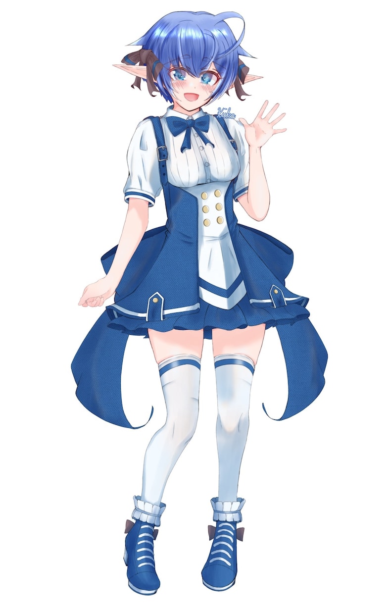 かわいい女の子のイラストを制作します アクスタ用データ、他グッズ系対応データとして作成します！ イメージ2