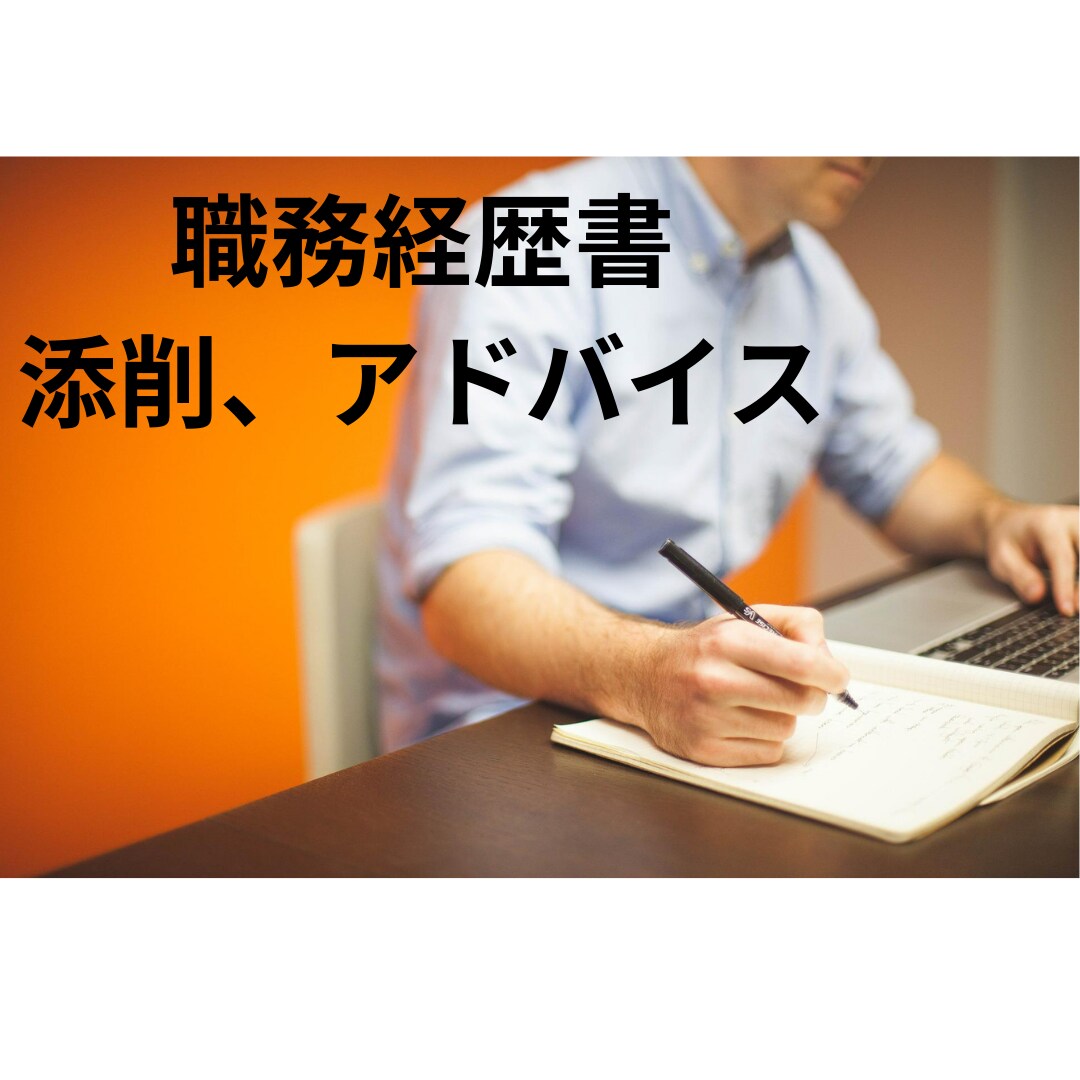 職務経歴書の添削、作成サポートいたします 採用人事目線で、目を惹く書類に磨き上げます！ イメージ1