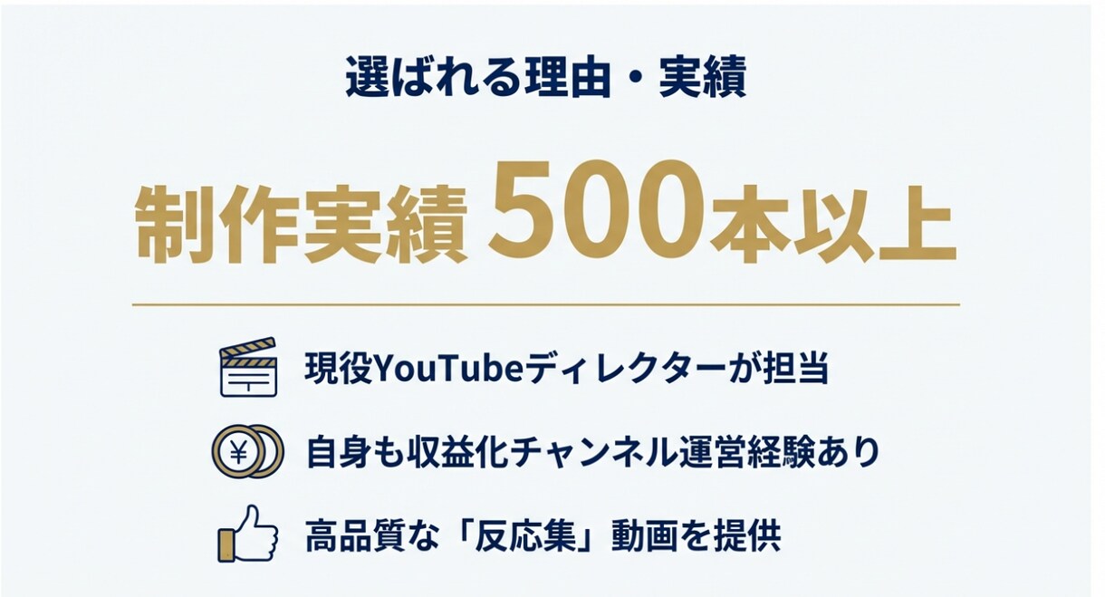 企業様歓迎！YouTube反応集を毎日投稿します 本業に集中したまま、題材探しから編集まで全て丸投げ対応 イメージ3