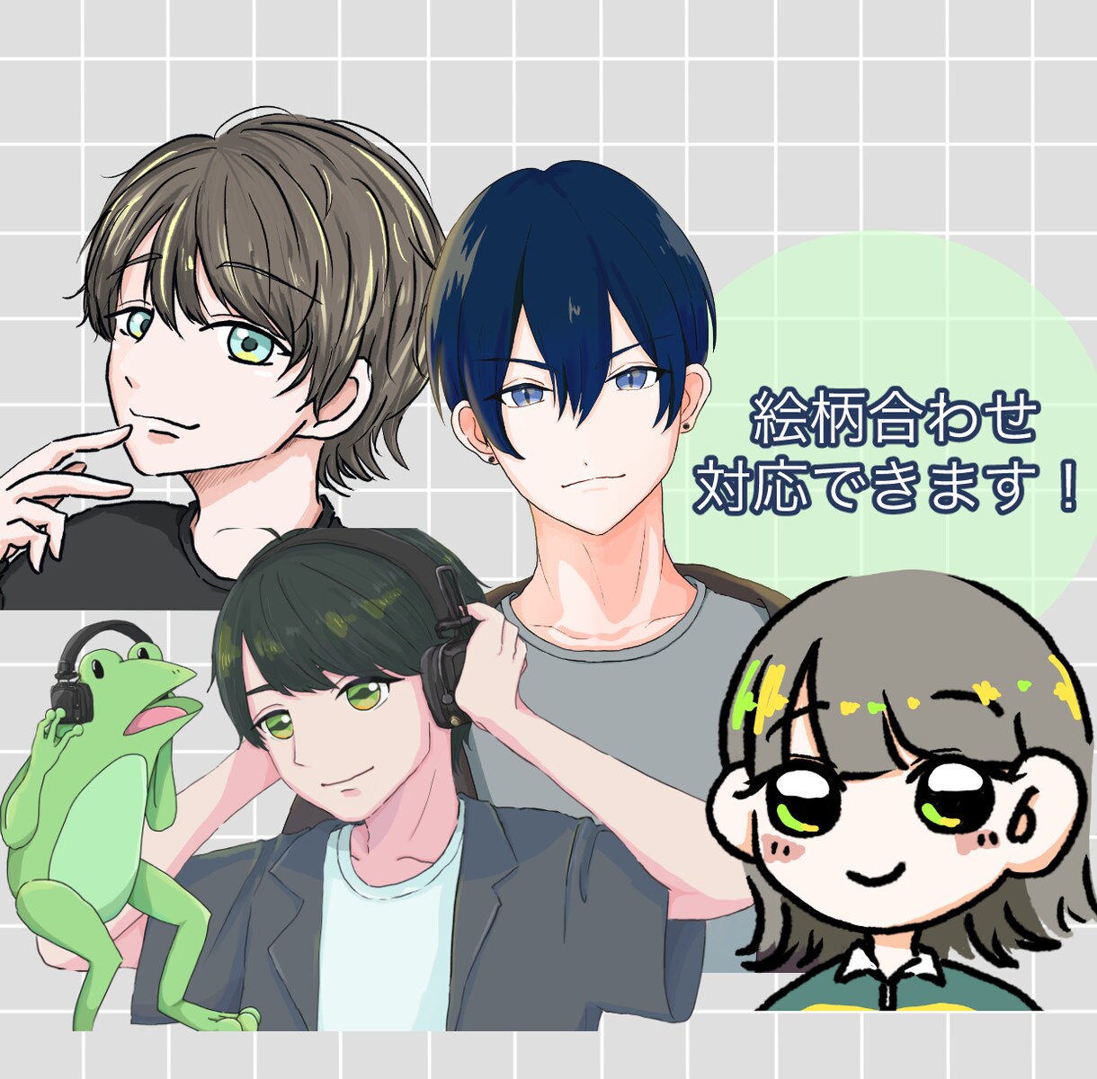 理想の立ち絵描きます パーツ分けや3面図も等細かいご要望にも対応致します。 イメージ2