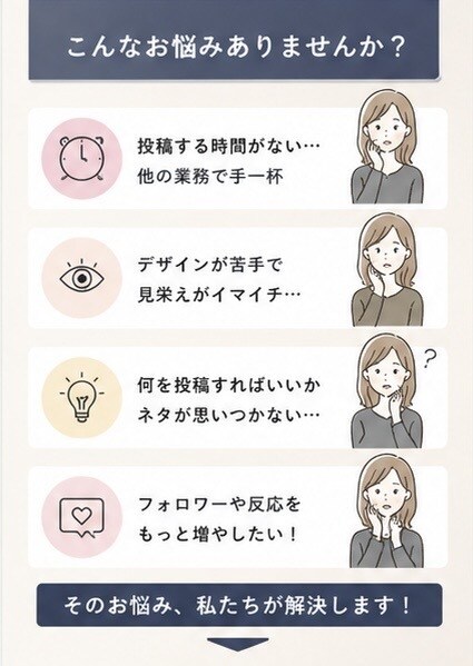 格安でInstagramの運用代行を行います 現役マーケターによる投稿画像作成 イメージ2