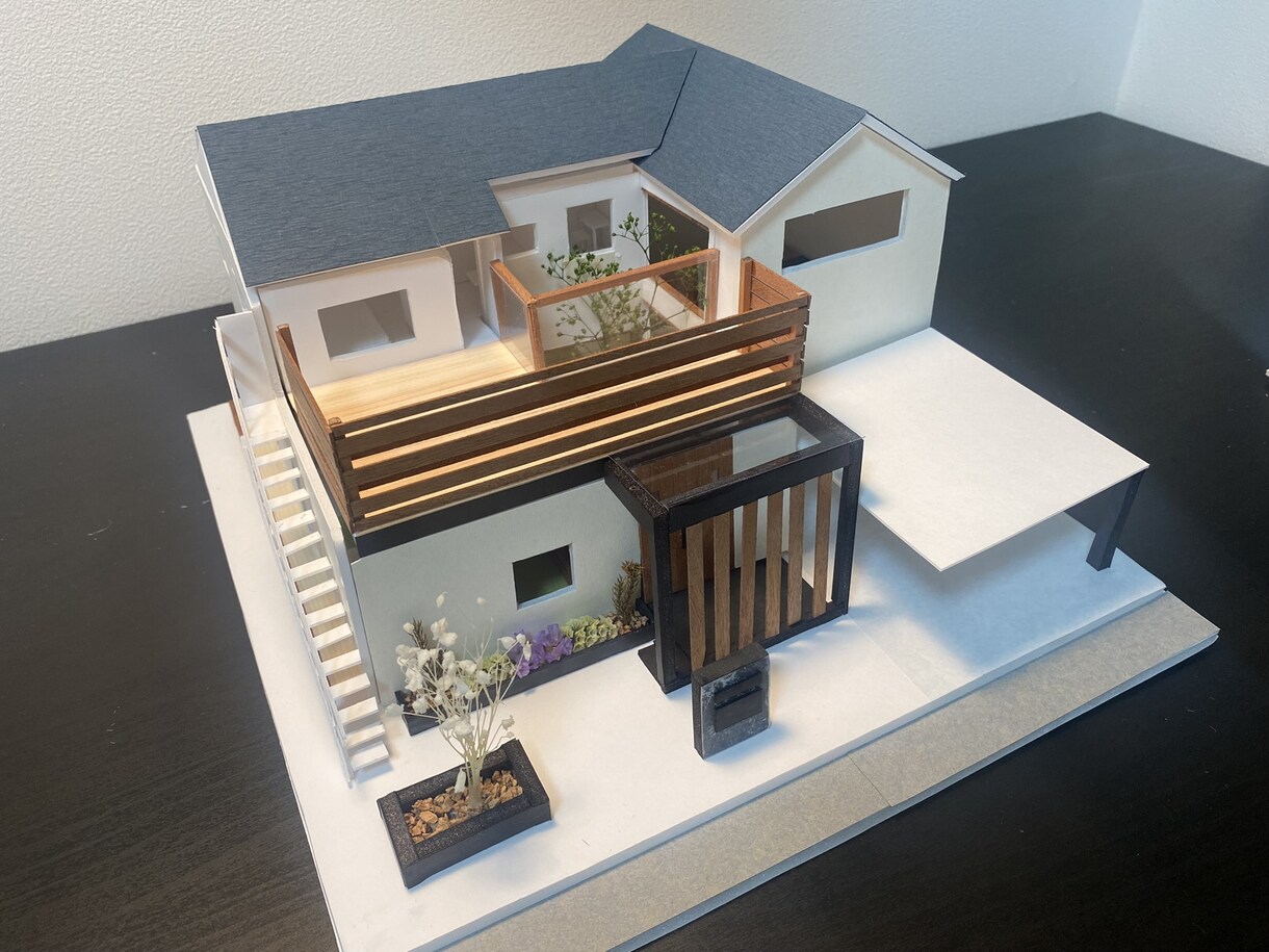 建築学生の1/50の模型を作ります インテリアの提案をして頂ければ簡素に仕上げます1つ500円 イメージ1