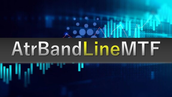 AtrBandLineMTFます トレードの補助に！製作費18万円のMT4用オリジナルインジ イメージ1