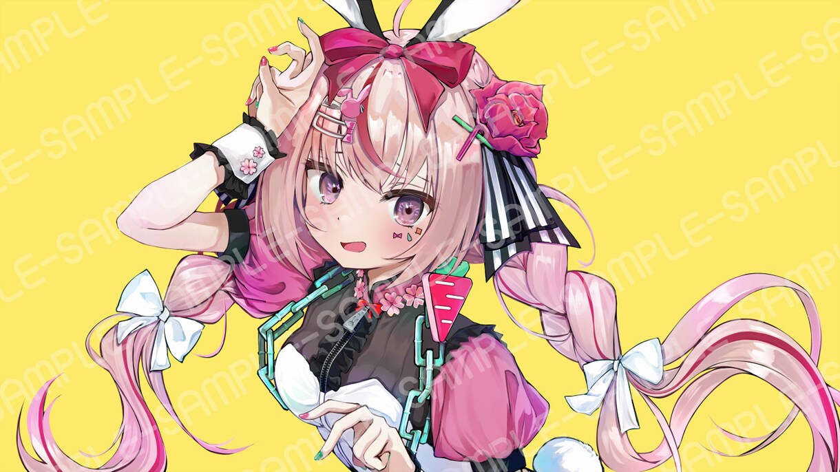VTuber様等のイラスト制作いたします 歌ってみた等の1枚イラスト制作（ハコちゃん担当） イメージ1