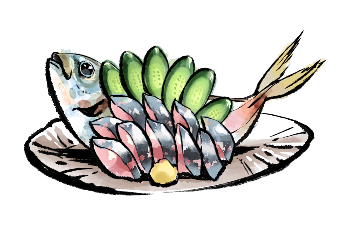 暖かい手書きの料理のイラストを描きます 居酒屋、個人飲食店のメニュー作りに最適！オリジナル料理の絵 イメージ1