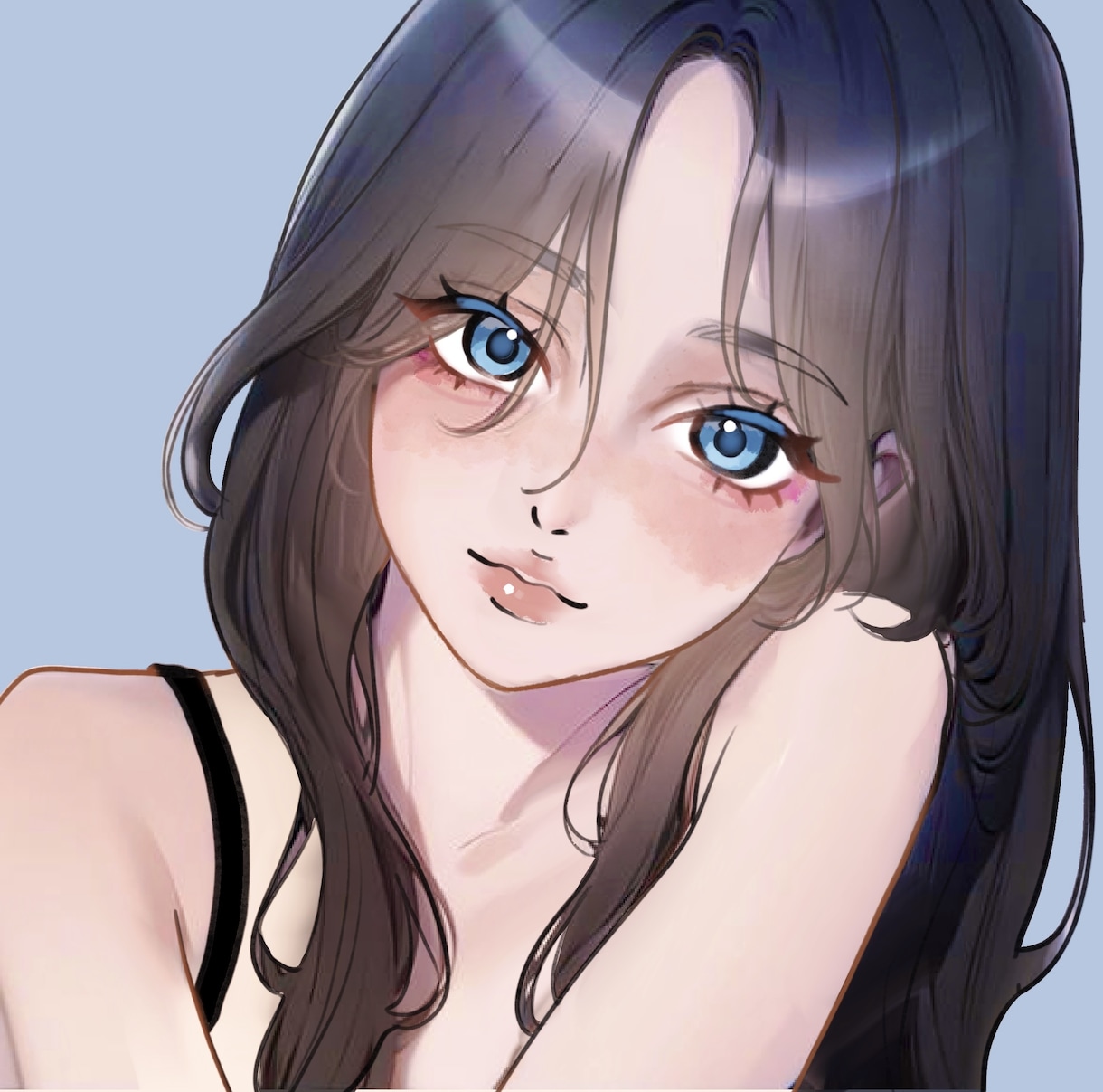 透明感のあるイラスト作成します SNSアイコン、ヘッダー、一枚絵等のイラストを作成します。 イメージ1