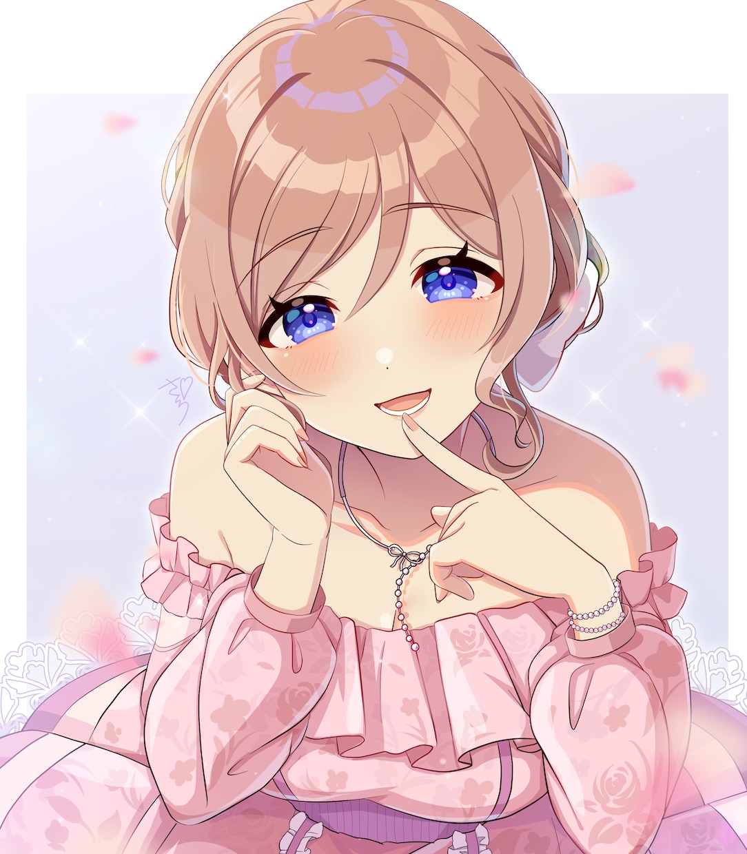 ミニキャラから一枚絵まで可愛く描きます かわいく華やかな女の子イラストが得意です。 イメージ6