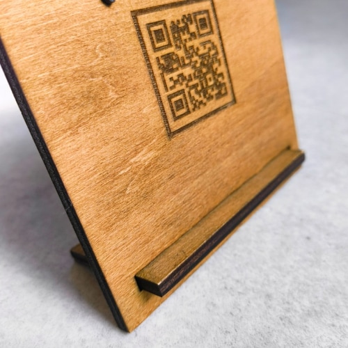 木のQRコードスタンドをつくります 木目を活かしたあなただけの特別なQRコードスタンド！！ イメージ4