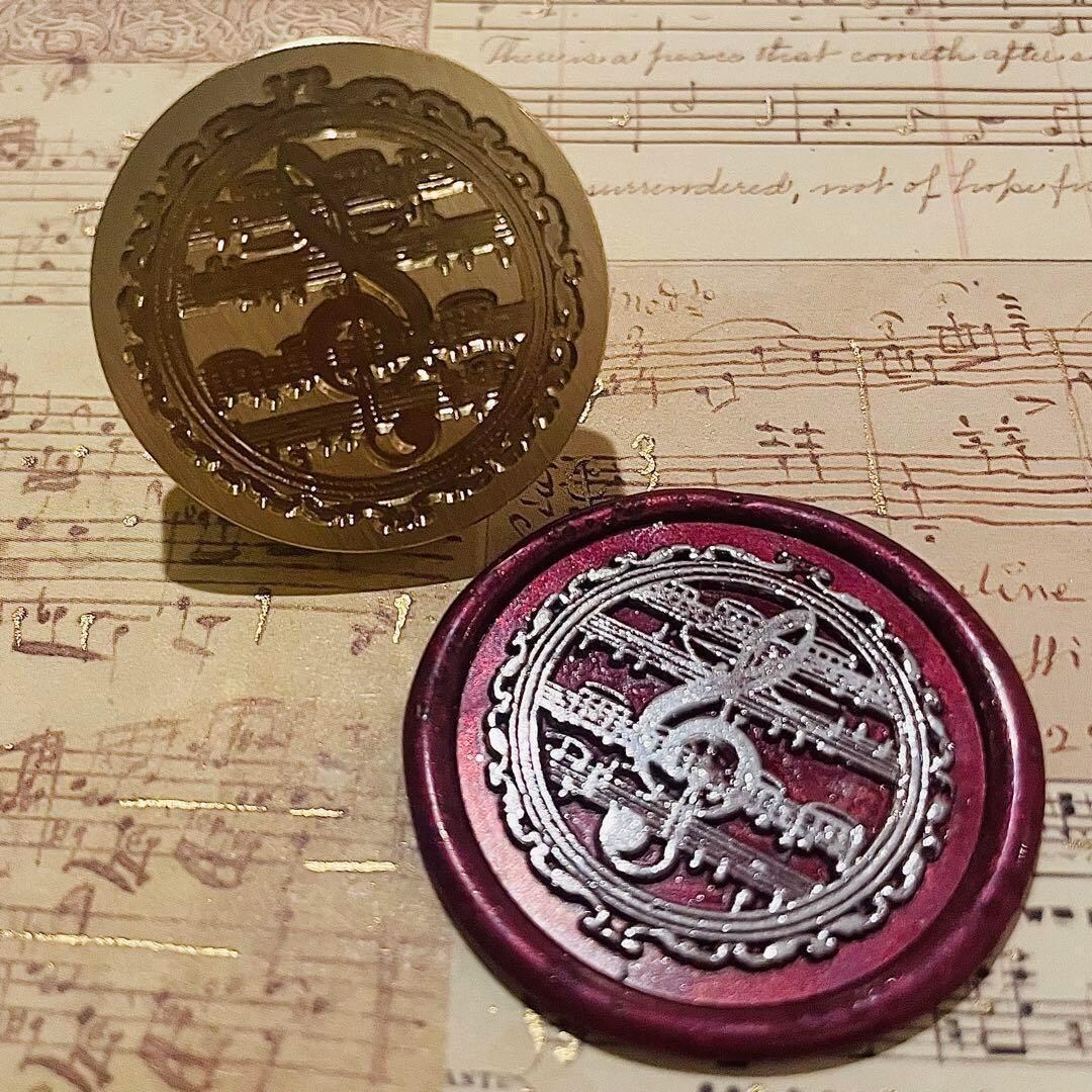 シーリングスタンプヘッド/音楽楽譜デザイン作ります 思い入れのある曲の楽譜で、オシャレなオンリーワンアイテムを イメージ3