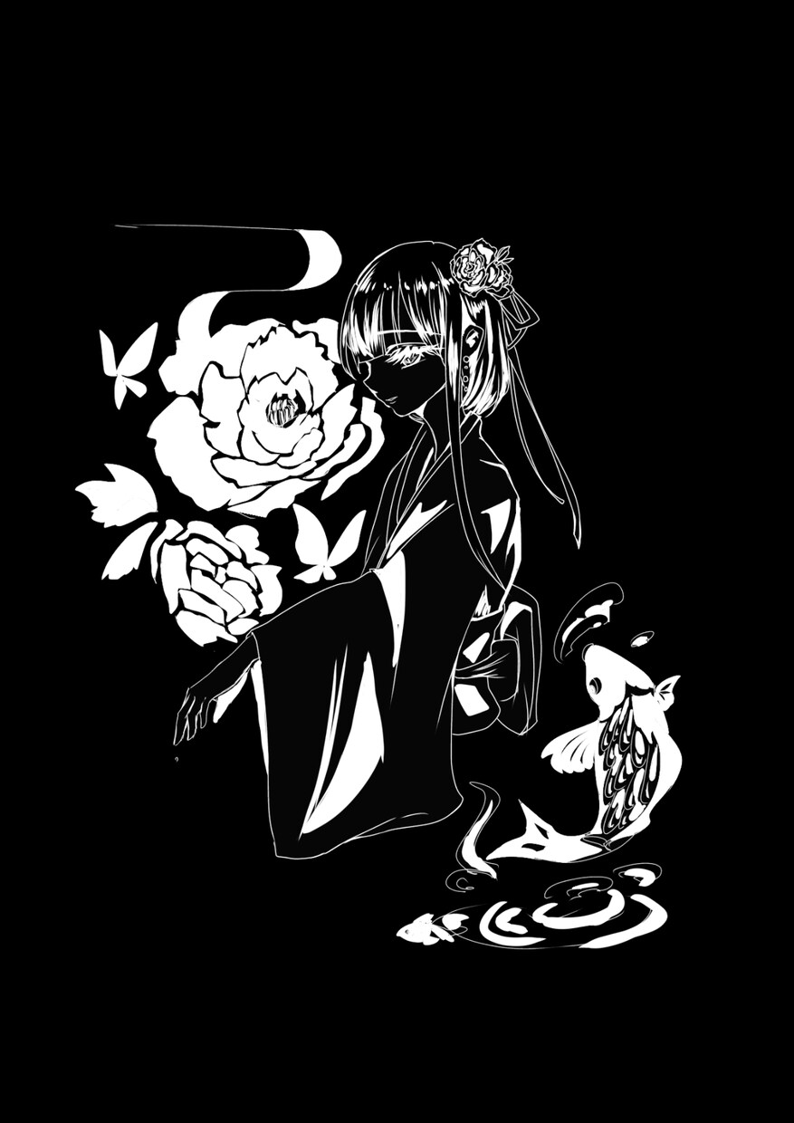 細いものなどもできます あなただけのモノクロイラスト作成します イメージ5