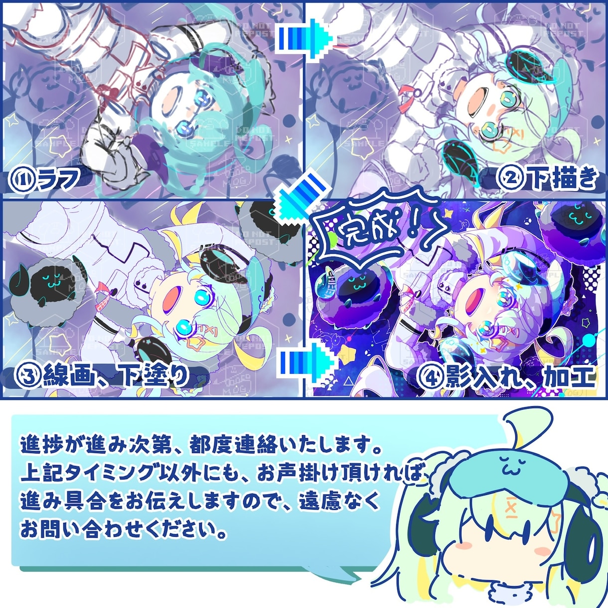 SNSアイコン、動画等に使えるイラストを制作します ポップで明るくて楽し〜いイラスト！！！描けます！！！ イメージ2